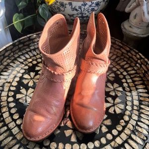 Brussola ~ Pink Leather Boots~ Buckled ~ Braided ~ Size 38-8